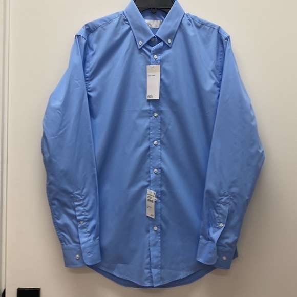 Nordstrom Rack Mens Trim Fit Dress Shirt Light Blue 15.5 x 34-35 - Picture 3 of 7